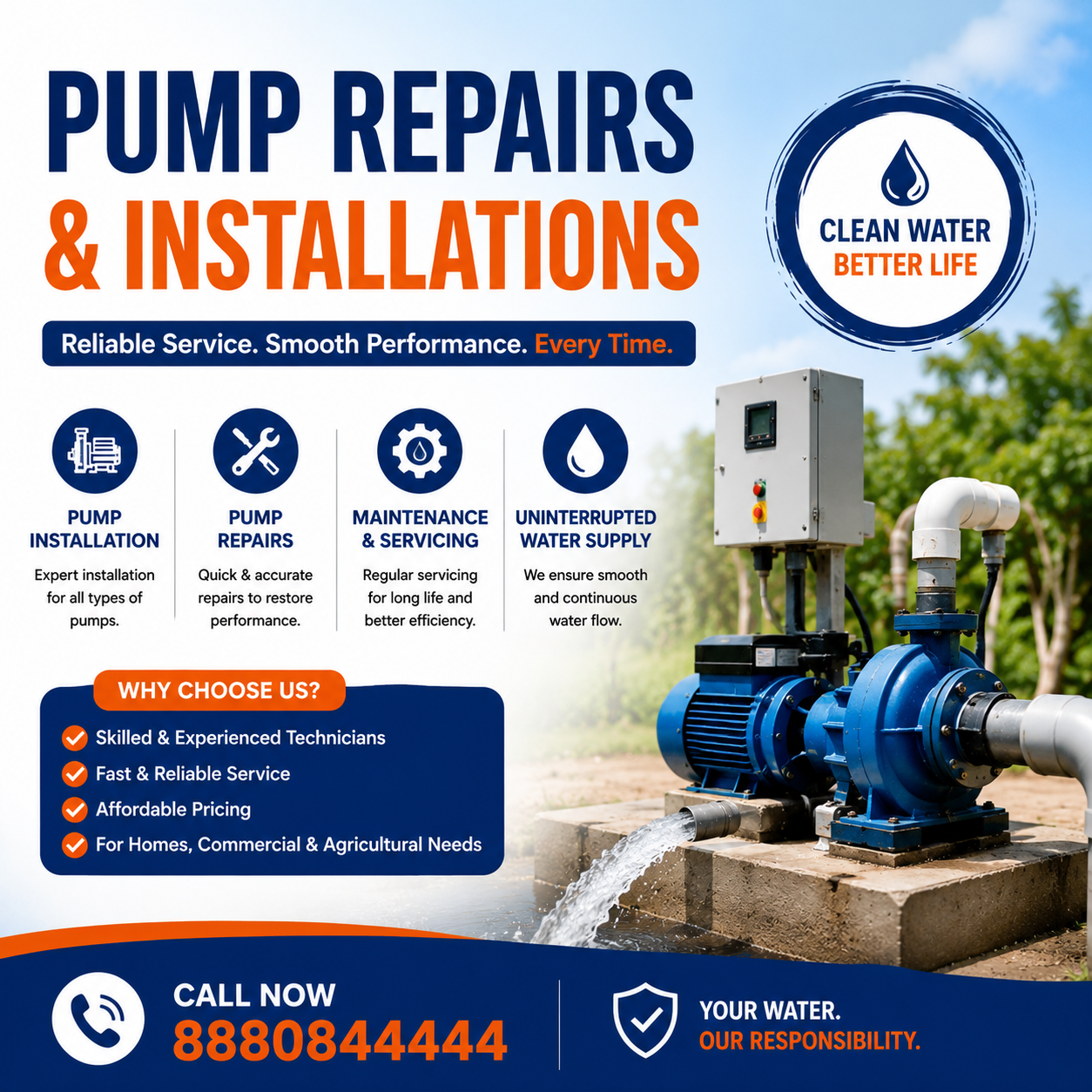 Water Pump Repair And Installation Bangalore